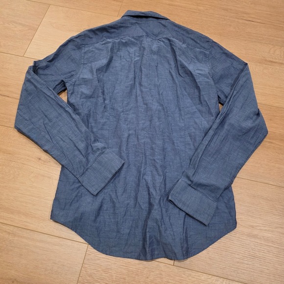 John Varvatos USA Dress Shirt Men's Size S Blue Cotton Casual Preppy Business - Picture 7 of 8